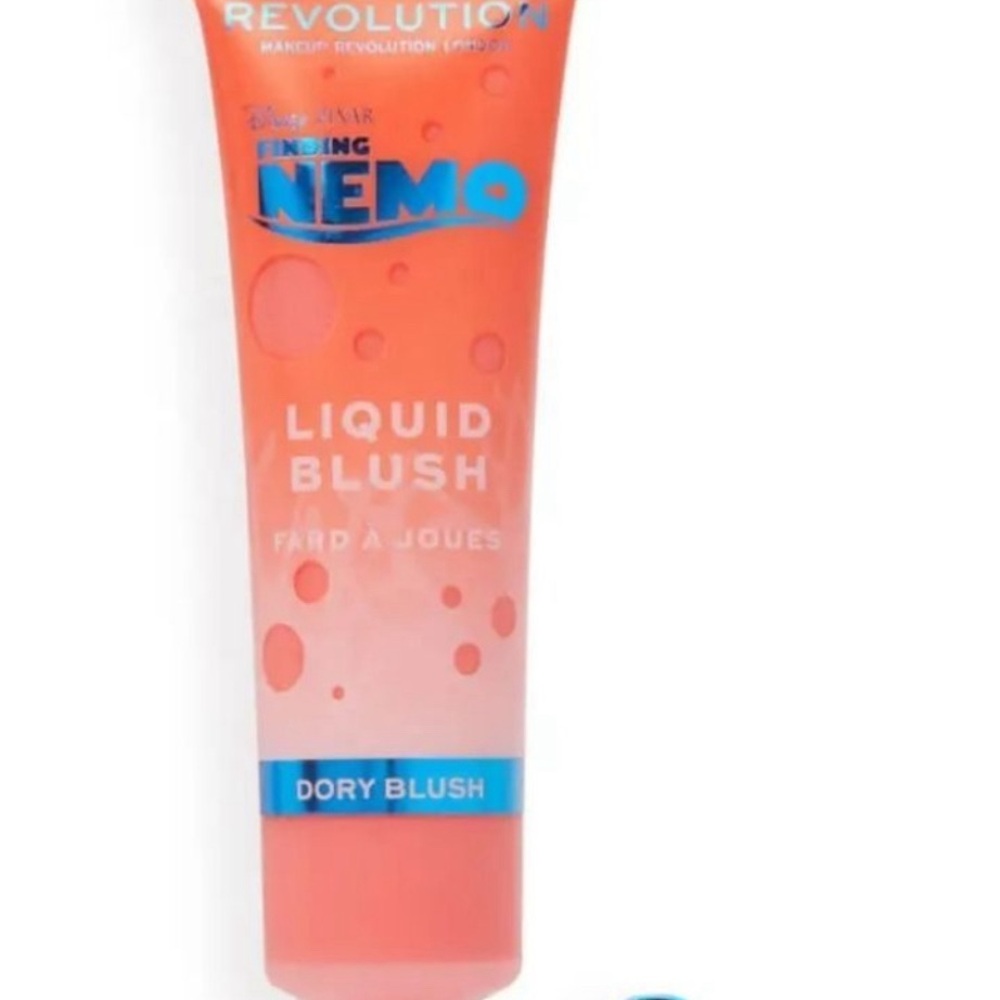 Disney Pixar Finding Nemo x Makeup Revolution Liquid blush Dory blush